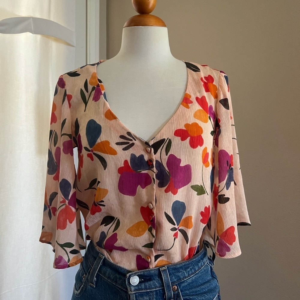 Promod Floral Blouse